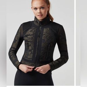Blanc Noir Camo Moto Jacket